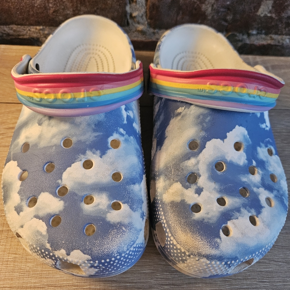 Kids Rainbow Crocs